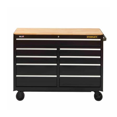 Stanley Stanley 300 Series Mobile Workbench W/ 9 Drawers, 52inW, Black STST25291BK